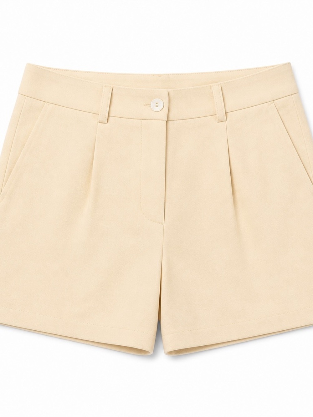 Paper Heart linen blend Casual yellow Women’s Shorts - Lightweight Summer Style
